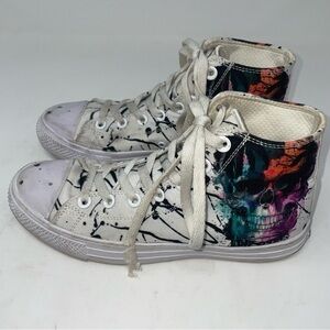 RAAD High Top Shoes – Palm Trees & Skull Design – Lace Up – Multi-Color – Unisex